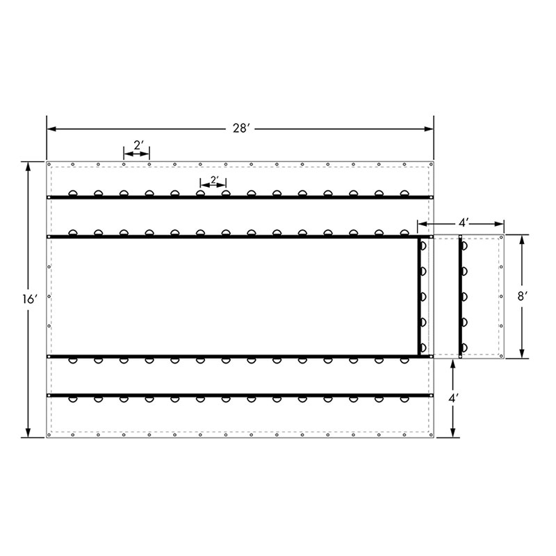 A nagy teljesítményű fedőanyag kifejezetten Heavy Duty Lumber Black Ponyva