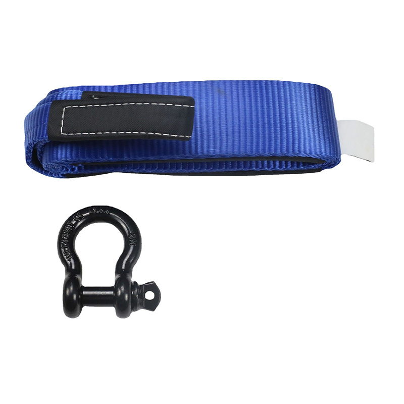 A vonóheveder D Shackle Blue